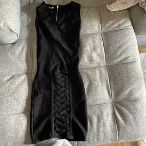 Bebe Black Bandage Dress XS